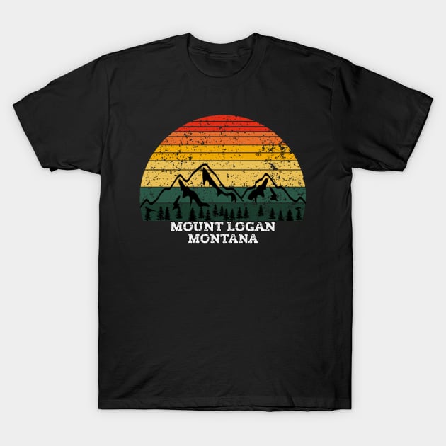 Mount Logan Montana T-Shirt by Kerlem